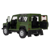 Land Rover Defender zielony RASTAR model 1:14 Zdalnie sterowanie auto + Pilot 2,4 GHz + Ręcznie otwierane drzwi